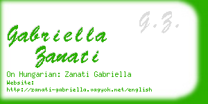 gabriella zanati business card